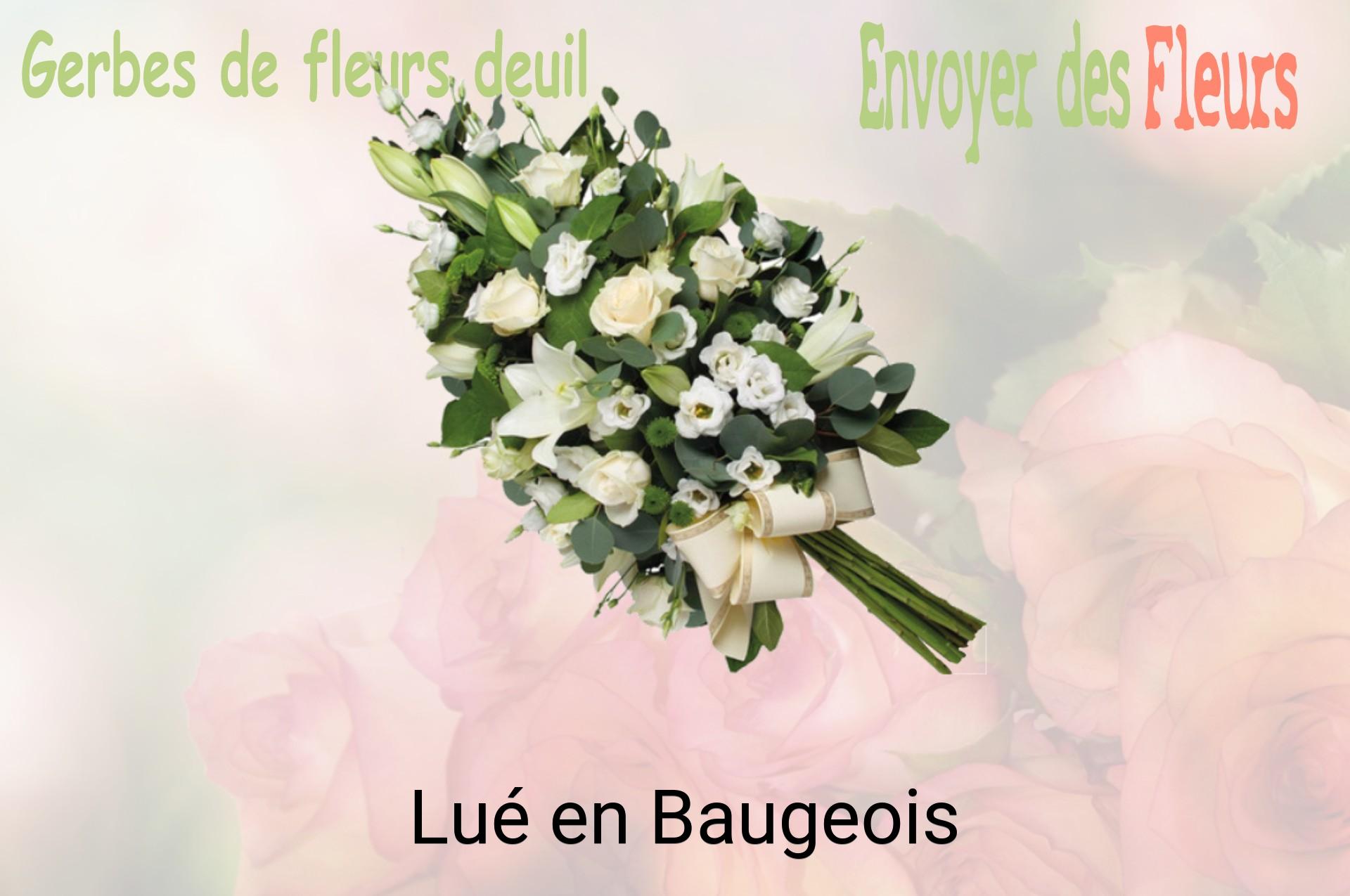 Gerbe de fleurs de deuil livrée à Lué-en-Baugeois